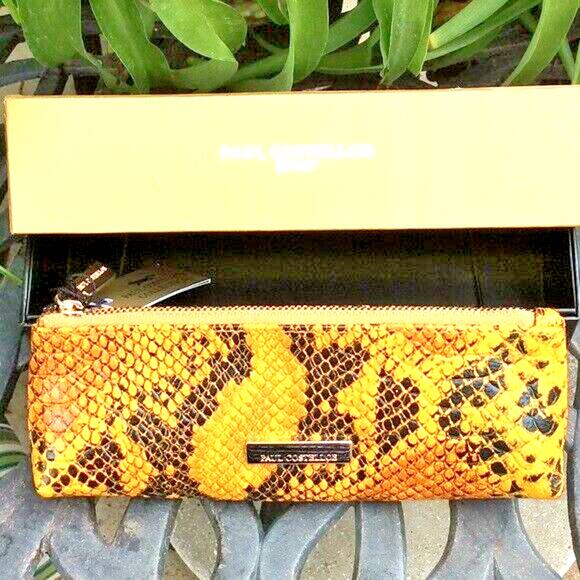 PAUL COSTELLOE Ladies SNAKE SKIN PURSE NWT - Picture 1 of 8